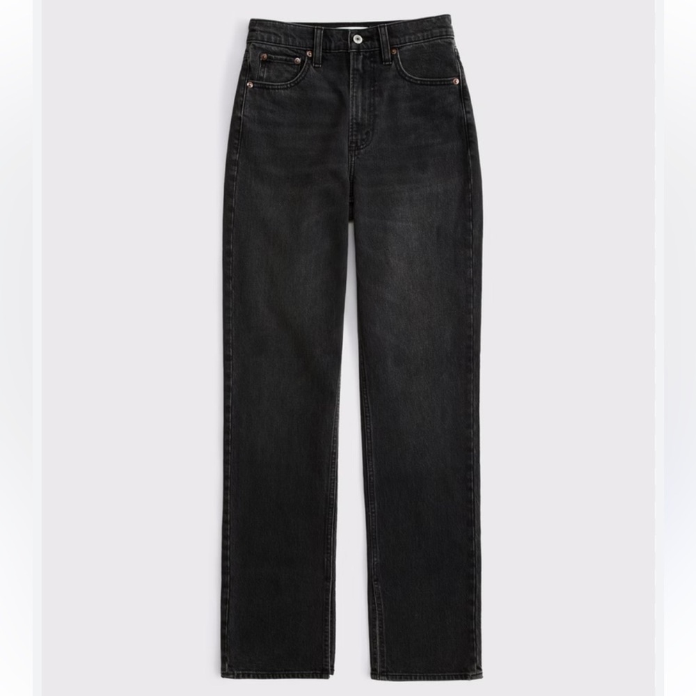 Abercrombie & Fitch Ultra High Rise Curve Love 90’s Straight Jeans